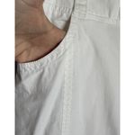 Chico's  2 US Large Womens White Cargo Cuffed Pants Pockets Beach Preppy Boho Photo 2