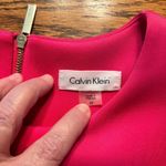 Calvin Klein Pink A Line Sleeveless Midi Dress Size 10 Form Fitting Photo 2