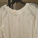 Skies Are Blue 💕💕Eyelet Lace Longsleeve Blouse ~ White Medium M NWT Photo 2