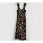 Candalite Vintage Women Dark Floral Whimsigoth Midi Dress Small Fairy Grunge Photo 1