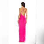 Katie May Revolve  Pixie Plunge Neck Twist Front Gown‎ In Pink Peacock small Photo 1