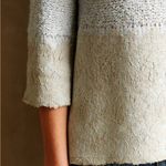 Anthropologie Wool Alpaca Blend Knitted & Knotted Felted Lace Ivory Cream Top Photo 12