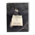 Junior Collection Black Shimmery Size 12 Sleeveless Knitted Cover Up Top. New Photo 5