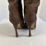 EXPRESS Brown Suede Pointed Toe Stiletto Heel Knee High Boots Womens Size 8 Photo 8