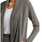 Barefoot Dreams Circle Cardigan CozyChic Lite Sweater Open Taupe Brown Medium Photo 3