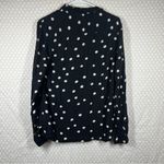 All Saints Black‎ White Polka Dot Button Down Top Photo 3