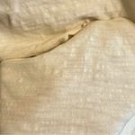 Madewell Raw Edge Henley Cream Short Sleeve Top - XS - Vanilla Girl Core Photo 4