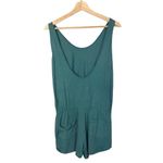 ZARA  TRF Blue Scoop Neck Sleeveless Pocket Front Cotton Romper S Photo 1