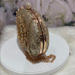 Elegant Gold and Gold Rhinestone Clutch Photo 1