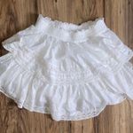 Aerie White Ruffle Skirt Photo 0