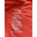 secret treasures Women's  Orange "Good Karma Only" Pajama Top 3X Photo 1