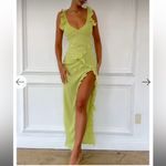 House Of CB HOUSE OF‎ CB 'Pixie' Lime Ruffle Maxi Dress NWOT size XS Photo 3