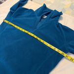 Columbia Fleece Quarter Zip Pullover Jacket Top Women’s Size Large Teal Blue Photo 5