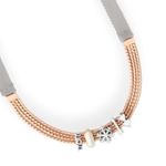 KEEP Collective Rose Gold & Gray Adjustable Charm Holder Necklace Photo 2