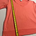 Athleta  Sunrise V-neck Sweatshirt  Stretch Top Beach Peach SUPER SOFT  Shirt XL Photo 5