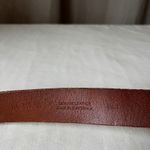 J.Crew  Women's Tan Leather Belt 1.25" Classic Brown Minimalist Size 30 Photo 3