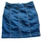 Free People  Modern Femme Denim Mini Short Skirt Medium
Stone Wash Size 4 Photo 2