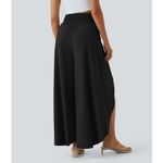 Halara  NWT Breezeful Black High Waisted Palazzo Wide Leg Quick Dry Pants Size XL Photo 2