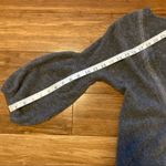 Velvet by Graham & Spencer Gray Cashmere Tie Cardigan with Glitter Lapels Photo 6