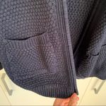 ⭐️ Navy Blue Long Sleeve Fisherman's Knit Cardigan S Photo 1