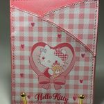 Rare HTF Sanrio 2023 Hello Kitty Gingham Travel Wallet Pink Photo 0