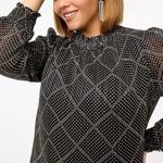 J.Crew Factory Ruffle Tiered Mini Dress Black Light Khaki Photo 4