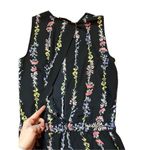 BCBGMAXAZRIA BLACK COMBO ISLA FLORAL-PRINT ROMPER SZ S Photo 8