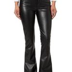 7 For All Mankind  Black Faux Leather Uhr Skinny Boot Tailorless Photo 0