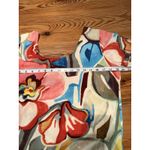 Jams World Jam’s World Hattie Dress Sz S Tavern Print Tropical Floral Ruffle Art To Wear Photo 4