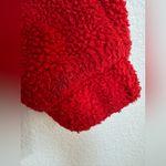 I am gia I. Am. Gia Pixie Oversized Teddy Coat Red size Medium Revolve $110 Photo 8