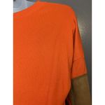 Leo Rosi Sweater Womens Small Orange Pumpkin Halloween Pullover Fall Elbow Patch Photo 4