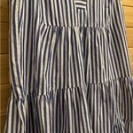 Pomander Place Medium Striped Sleeveless Kenzie Poplin Tiered Dress Tuckernuck Blue Photo 5