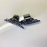 Dark Crystals Shield Ring Silver Size 6 Photo 1