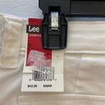Lee NEW women’s comfort fit straight leg solid white medium stretch pants 16 Photo 5