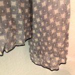 Papaya Button up Sheer blouse blue print Photo 3