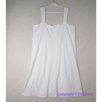 Eloquii New! white square neck sleevless dress side slit, plus size 28 Photo 8