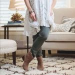 Free People ✨ Olive Green Moto Coated Skinny Sz 26 Jeans✨ Photo 1