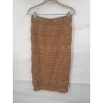 House of Harlow  1960 Knit Midi Skirt Women Medium Brown Western Granolagirl Boho Photo 1