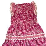 Sail To Sable NWT Sunburst Pink Midi Dress / Ric Rac Trim Size XL Cottagecore Photo 5