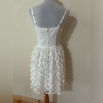 Amanda Uprichard  white confetti lace fit and flare dress NEW MEDIUM Photo 4