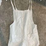 Princess Polly white tie linen shorts overalls Photo 0