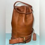 Coach Vintage  Tan Leather Bucket Backpack #9984 Photo 3