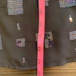 Carol Anderson Collection Sequin Tank Top Small Black USA Party Retro Y2K Party Photo 8