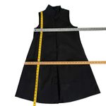 Tuckernuck  Black Sleeveless Charlie Dress Stand Up Collar Pockets Size XS NEW Photo 3