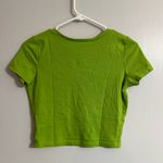 Wild Fable  Bright Green V-Neck Crop Top Size Medium Photo 1