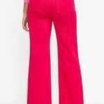 Loft NWT Women's Pink Casual High Rise Regular Fit Wide Leg Denim Jeans 31 Photo 1