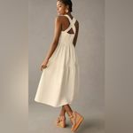 Anthropologie NWT Forever That Girl White Denim Dress size L with pockets large Photo 1