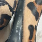 Stuart Weitzman NWT! Leopard Pony hair Criss Cross Peep Toe Platform Heels Size 8 Photo 9
