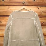 Armani Jeans Faux Shearling Jacket Coat 2 Tan Photo 6