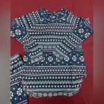 Cuddl Duds  Navy and Pink Patterned Pajama Set Photo 1